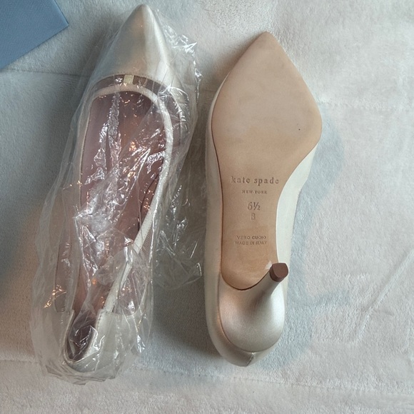 Kate Spade White Formal High Heel Shoes - Picture 5 of 5